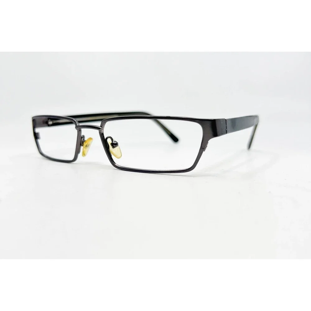 Ogi Eyeglass Frames Mens Gunmetal Rectangular 52-17-135 Made In Italy 52mm